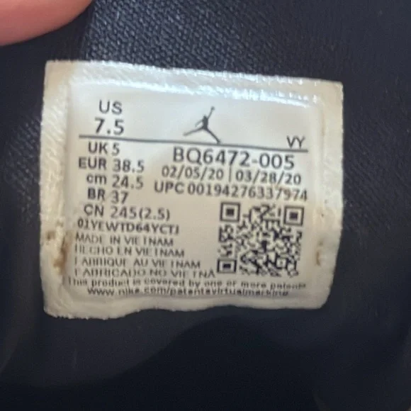 Wmns Nike Air Jordan 1 Mid Black/Cactus Flower-White Size 7.5 - Picture 8 of 8